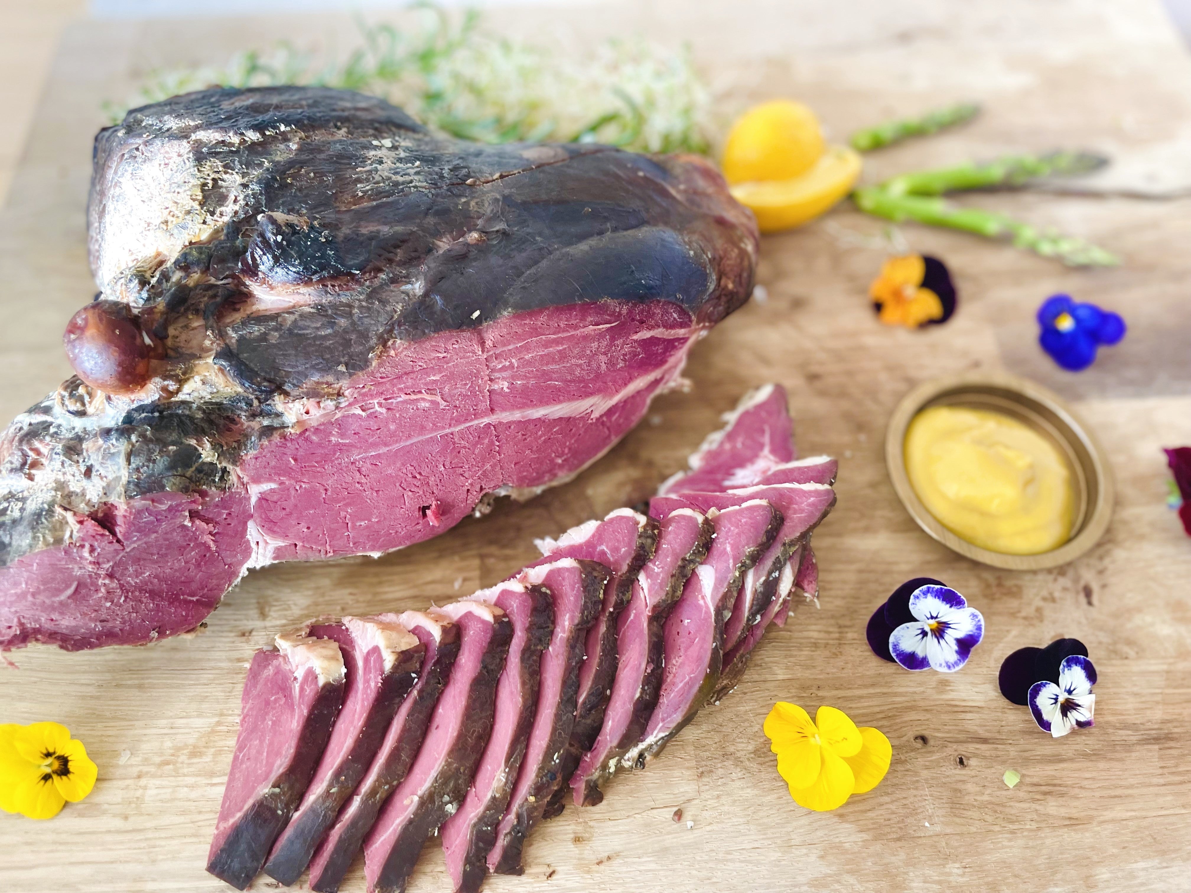 ENNAKKOTILAUS Savustettu muflonikaritsan viulu 79,90€/kg